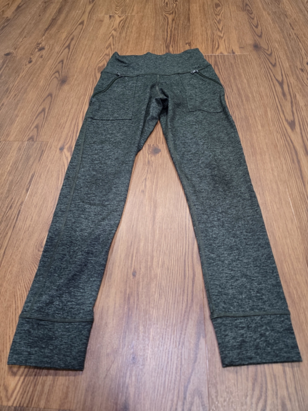 Women’s Offline By Aerie Heather Olive Stretch Leggings with Pocket Detail